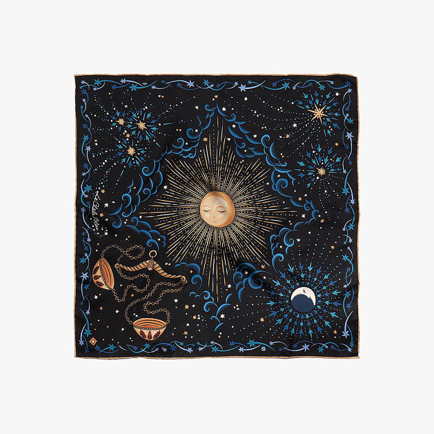 LE-CHALE-BLEU-silk-twill-bandana-zodiac-7-libra-black-1-2