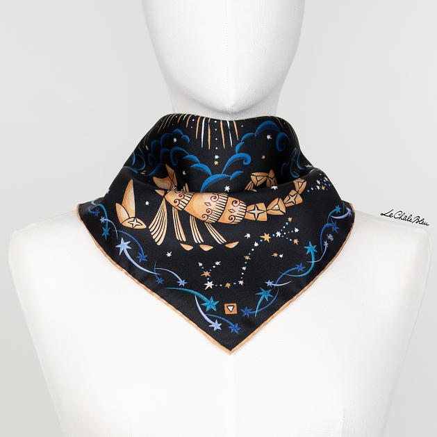 LE-CHALE-BLEU-silk-twill-bandana-zodiac-8-scorpio-black-2