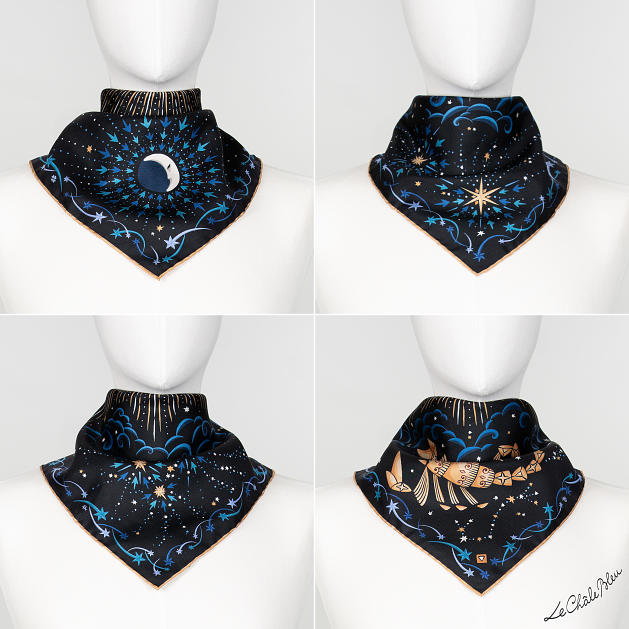 LE-CHALE-BLEU-silk-twill-bandana-zodiac-8-scorpio-black-5