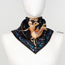 LE-CHALE-BLEU-silk-twill-bandana-zodiac-9-sagittarius-black-2