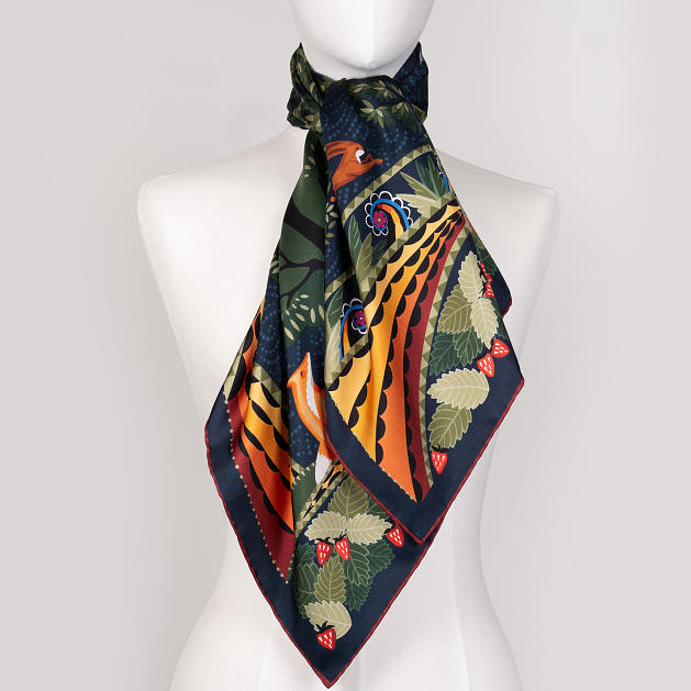 le-chale-bleu-silk-twill-scarf-the-boreal-forest-ink-2