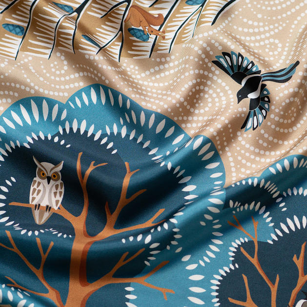 le-chale-bleu-silk-twill-scarf-the-boreal-forest-orange-8