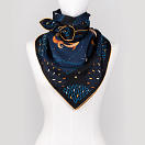 le-chale-bleu-silk-twill-scarf-the-stars-and-the-sea-blue-arabesques-3