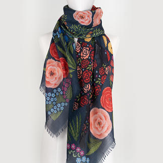 le-chale-bleu-wool-cashmere-silk-shawl-the-panther-and-the-artist-midnight-3