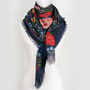 le-chale-bleu-wool-cashmere-silk-shawl-the-panther-and-the-artist-midnight-4