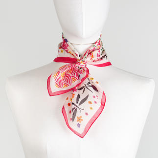 LE-CHALE-BLEU-silk-and-cotton-scarf-roses-and-dragonflies-joy-2