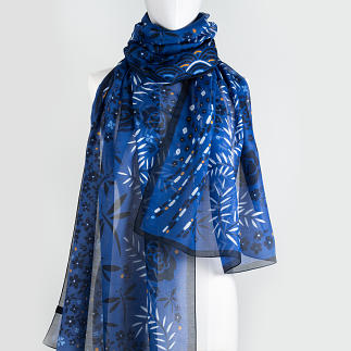 LE-CHALE-BLEU-silk-and-cotton-stole-roses-and-gragonflies-cobalt-3