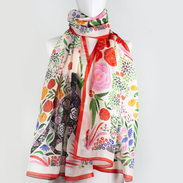 LE-CHALE-BLEU-silk-and-cotton-stole-the-panther-and-the-artist-joy-3