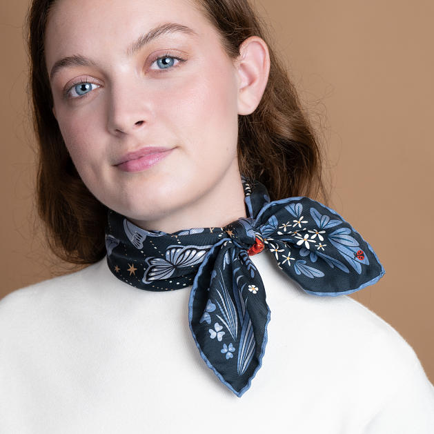 LE-CHALE-BLEU-silk-twill-bandana-the-moon-butterfly-denim-0