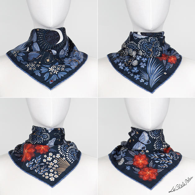 LE-CHALE-BLEU-silk-twill-bandana-the-moon-butterfly-denim-5