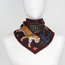 LE-CHALE-BLEU-silk-twill-bandana-the-tigers-bride-chocolate-2