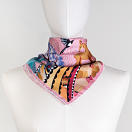 LE-CHALE-BLEU-silk-twill-bandana-the-voyage-into-the-boreal-forest-pink-twilight-2