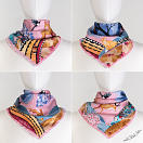 LE-CHALE-BLEU-silk-twill-bandana-the-voyage-into-the-boreal-forest-pink-twilight-5