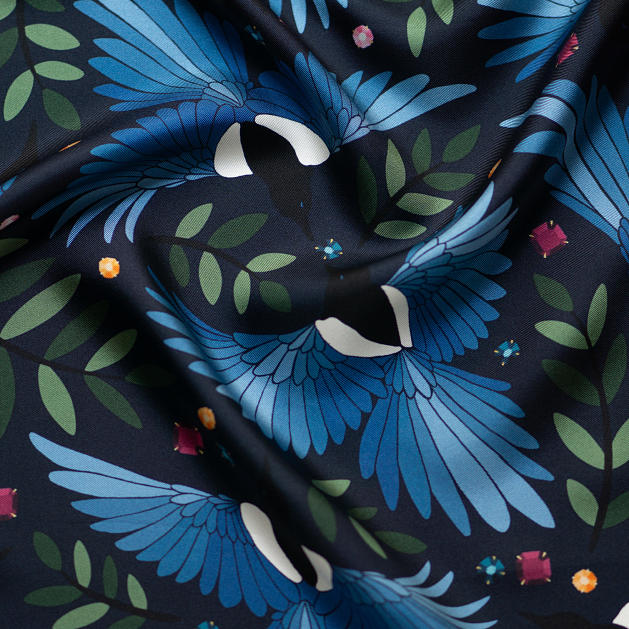 le-chale-bleu-silk-twill-bandana-the-treasure-hunters-midnight-burgundy-6