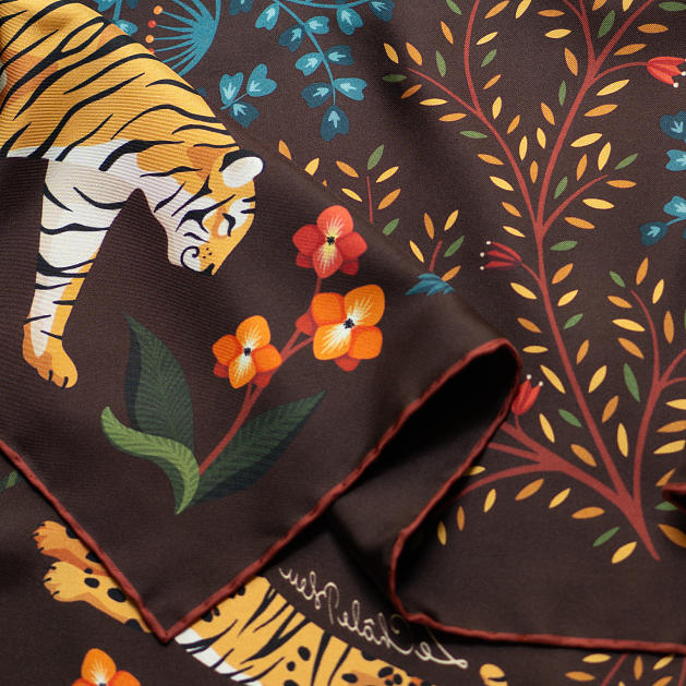 le-chale-bleu-silk-twill-scarf-the-tigers-bride-chocolate-7